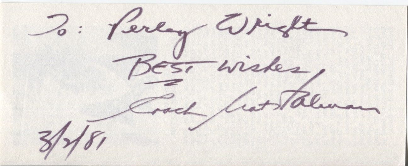 Nat Holman Signed Basketball HOF bookmark Original Celtics D. 1995