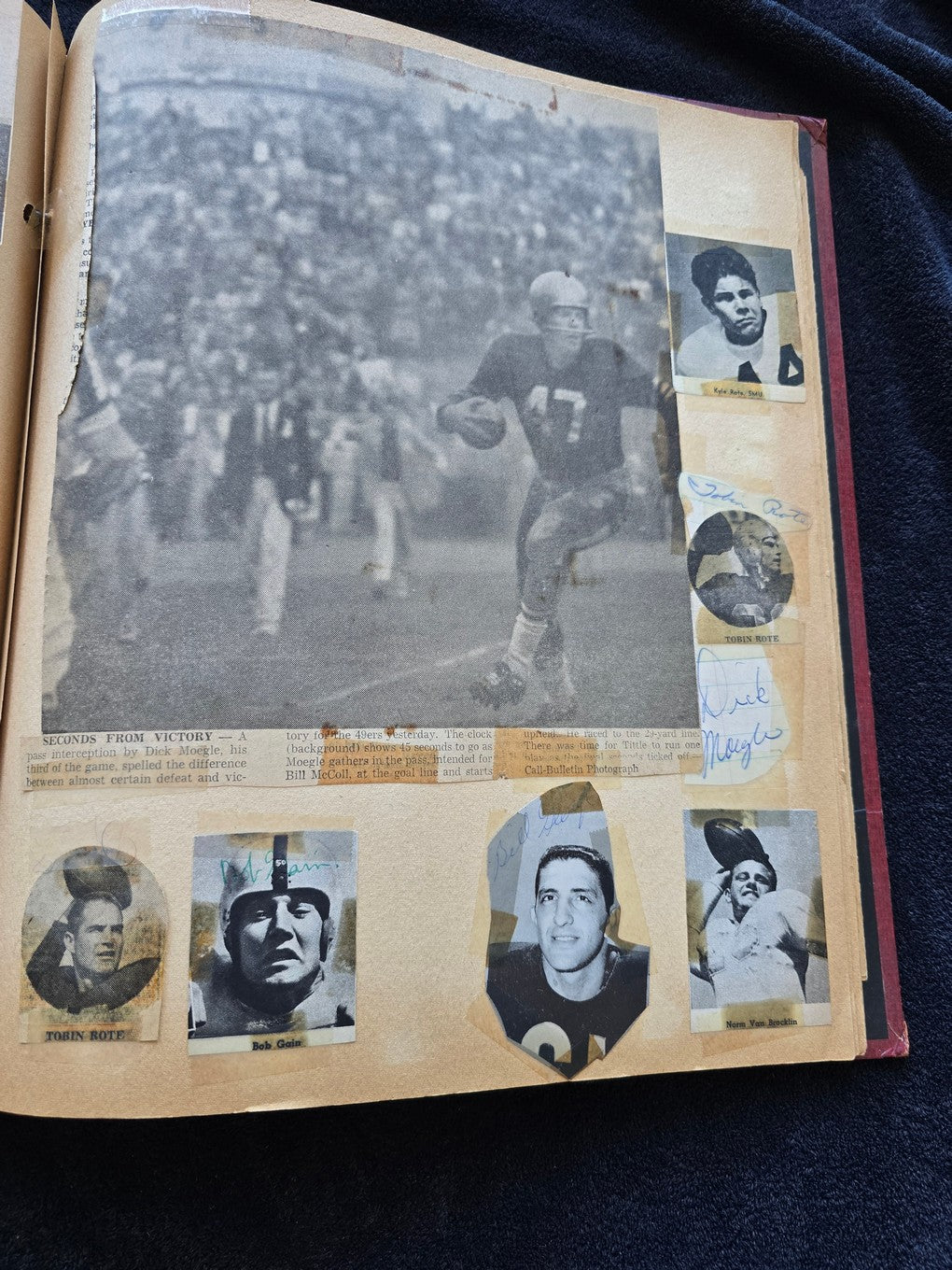 1950s Baseball Football Basketball Scrapbook /w Approximately 350 Autographs Rogers Hornsby x 3 Loaded