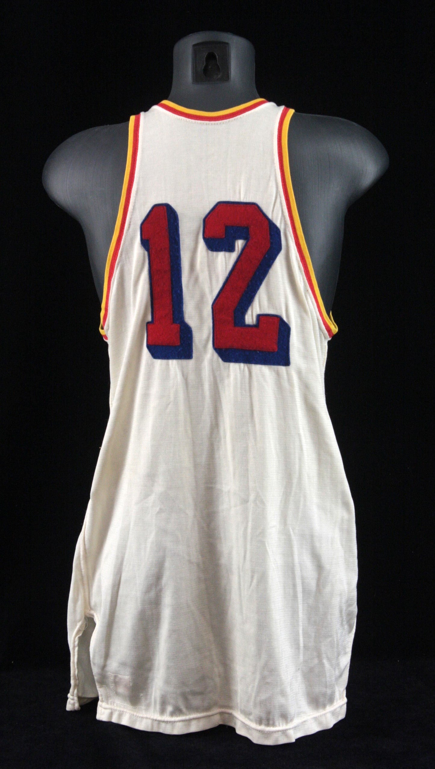 Howie Dallmar 1946-1949 Philadelphia Warriors BAA Game-Worn Home Jersey