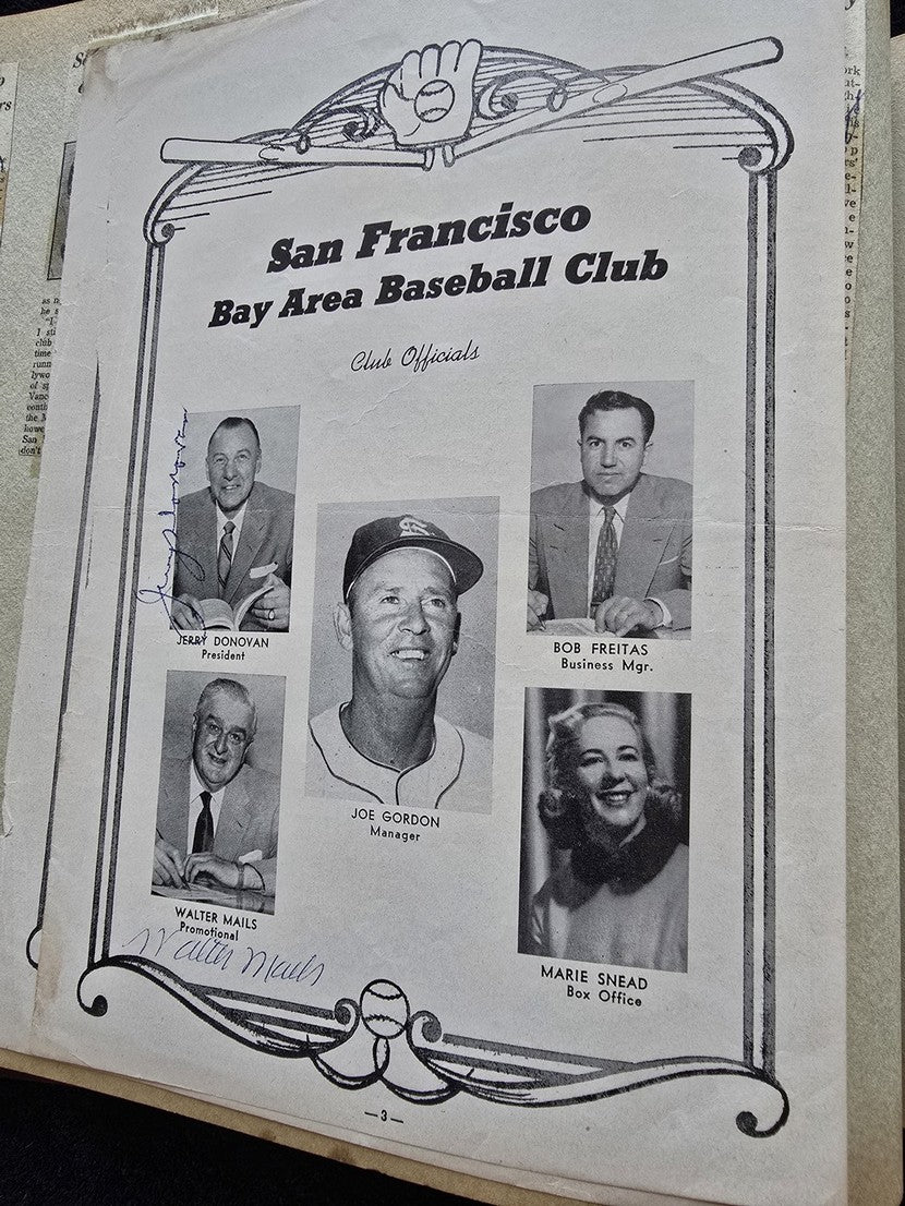 1950s Pacific Coast League San Francisco Seals Scrapbook /w Approximately 300 Autographs 14 X Joe Gordon HOF