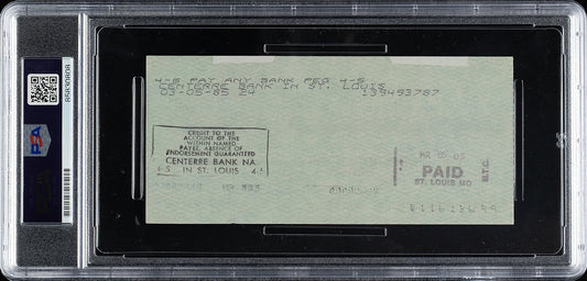 James Cool Papa Bell Signed AUTO personal check Baseball HOF Negro Leagues PSA/DNA