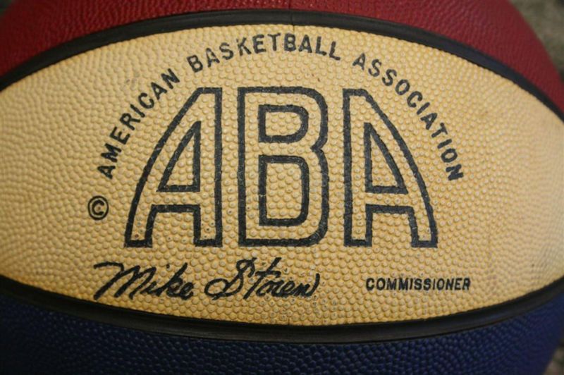 Official ABA Mike Storen Red White and Blue Basketball 1973-74