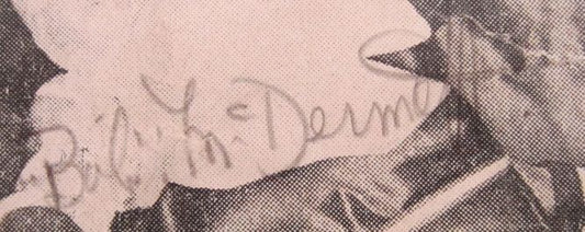 1948-49 SIGNED HOF Bob McDermott (d. 1963) NBL Tri-Cities Blackhawks photo