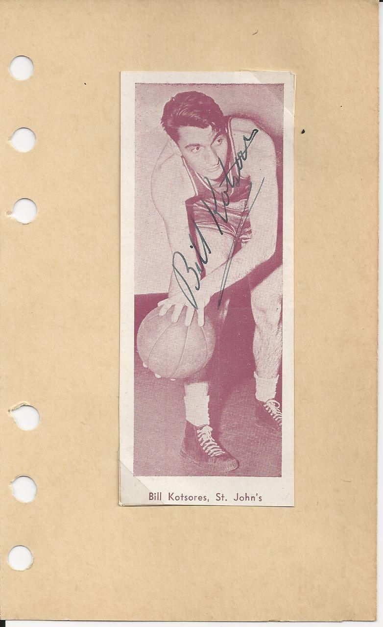 Bill Kotsores St Johns - Haggerty Award Signed Photo
