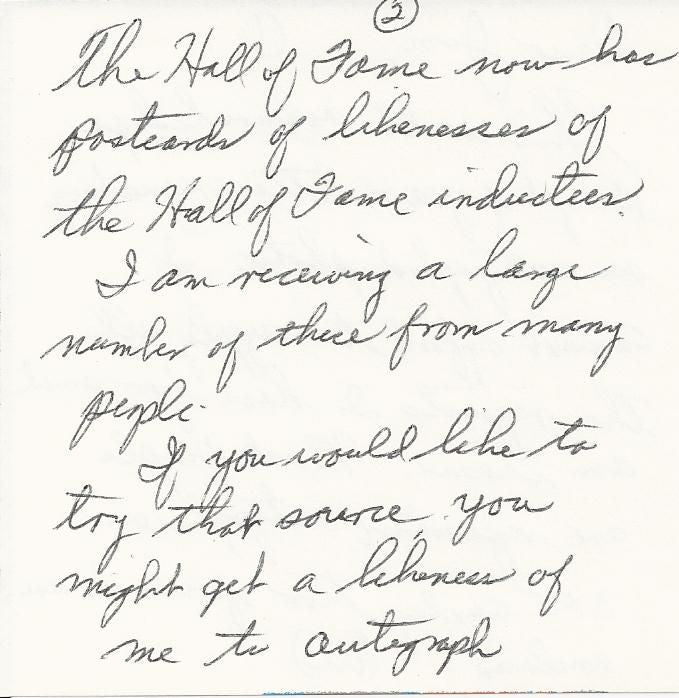 Stan Watts Signed Letter Basketball HOF