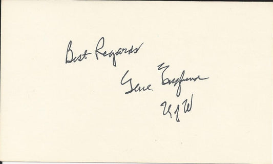 Gene Englund Osh Kosh All-Stars Basketball Star signed 3x5 card