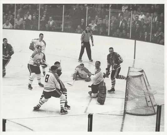 1962 Stanley Cup Finals Jacques Plante - Stan Mikita original photo