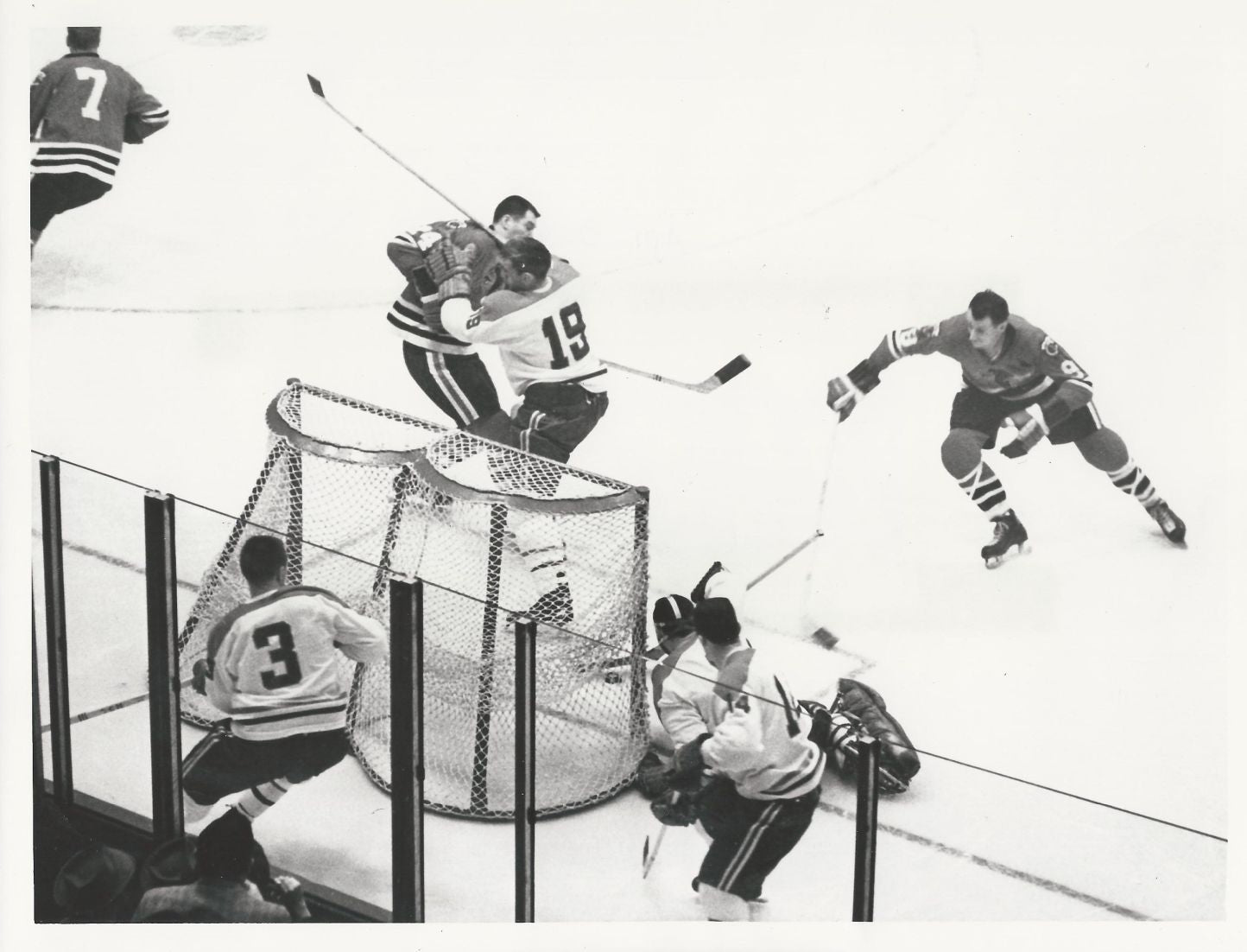 Jacques Plante Stanley Cup playoffs original photo 1962