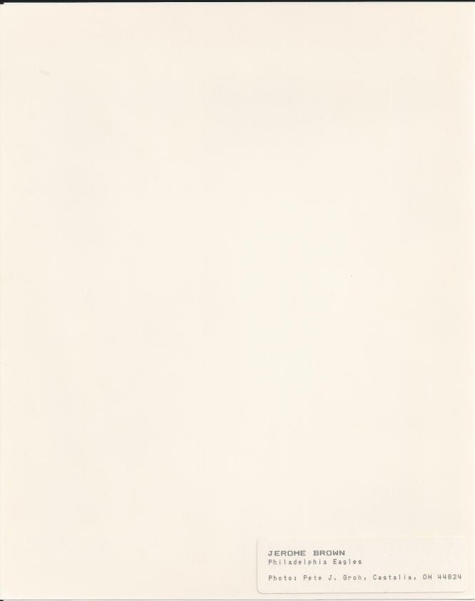 Jerome Brown tragic death original photo Eagles