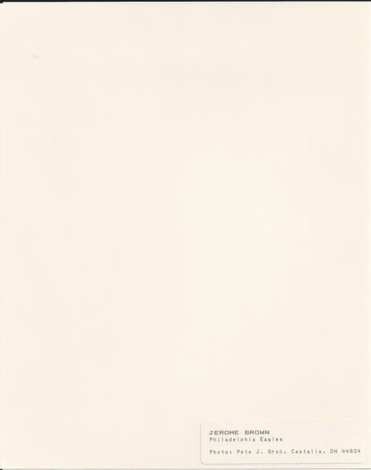 Jerome Brown tragic death original photo Eagles