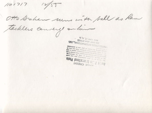 1955 Otto Graham Browns original UPI photo vs Rams