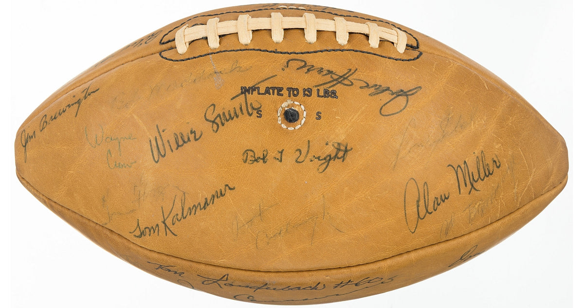 1961 Oakland Raiders Team Signed AUTO AFL Football Joe Foss Commissioner
