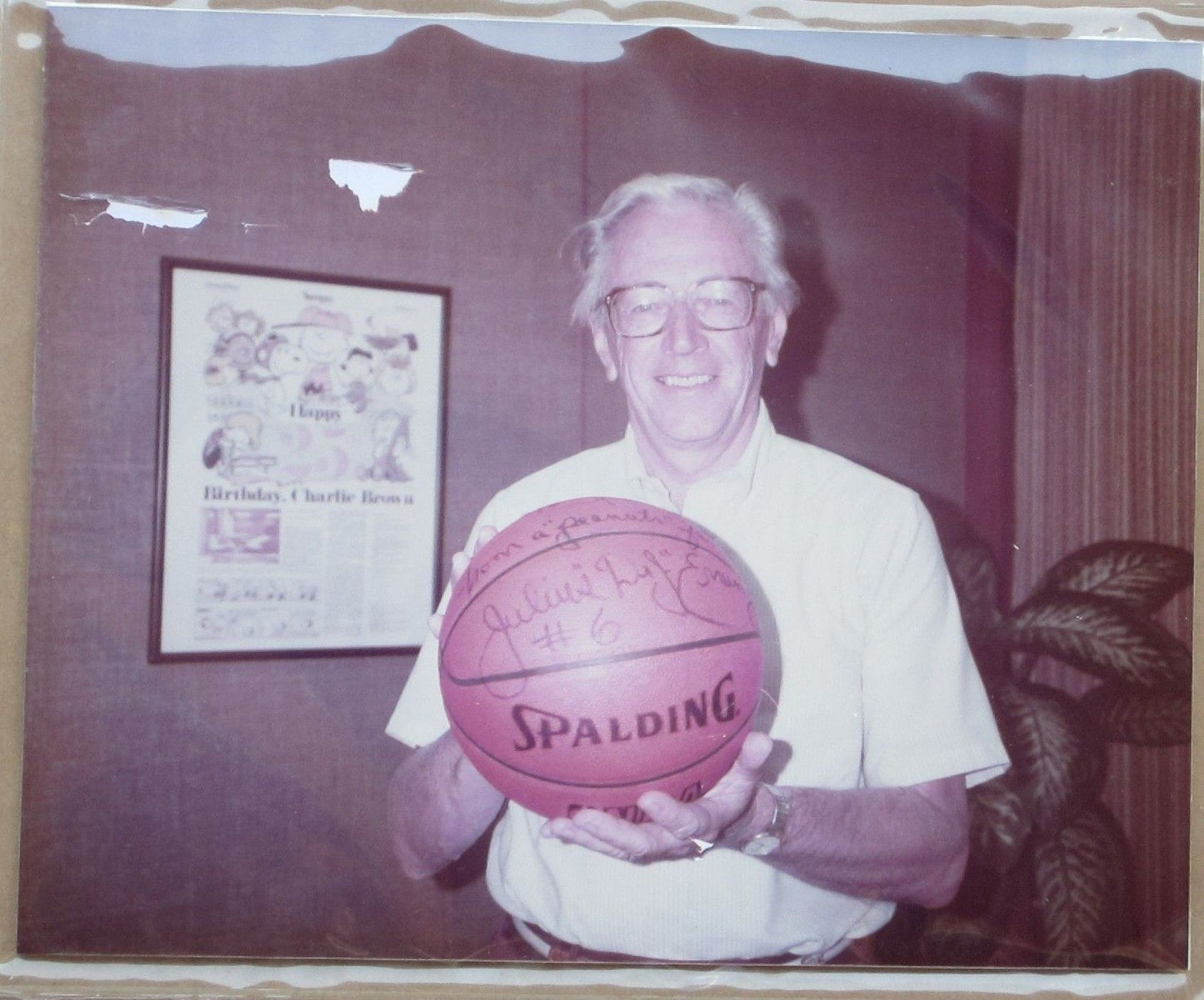 Amazing Charles Schulz Peanuts Basketball Snoopy Original Daily Comic Strip Art