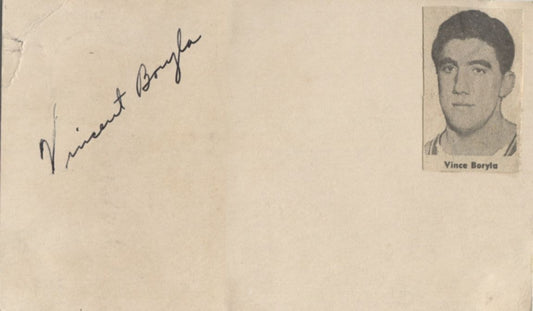 Vince Boryla signed vintage GPC NY Knicks - 1948 Olympics