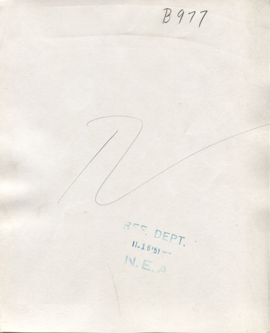 1951 Yankees players - Johnny Mize Acme wire photo with Boxing Champ Joe Walcott