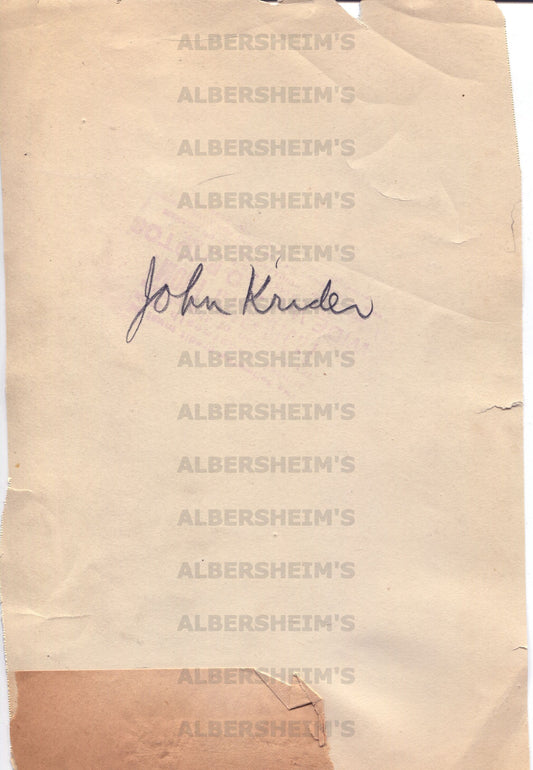 John Krider circa 1930 - Brooklyn Dodgers - Baltimore Orioles original photo