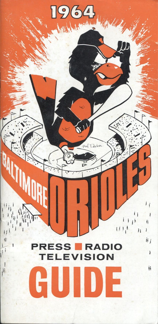 1964 Baltimore Orioles Press Radio TV Media Guide NICE