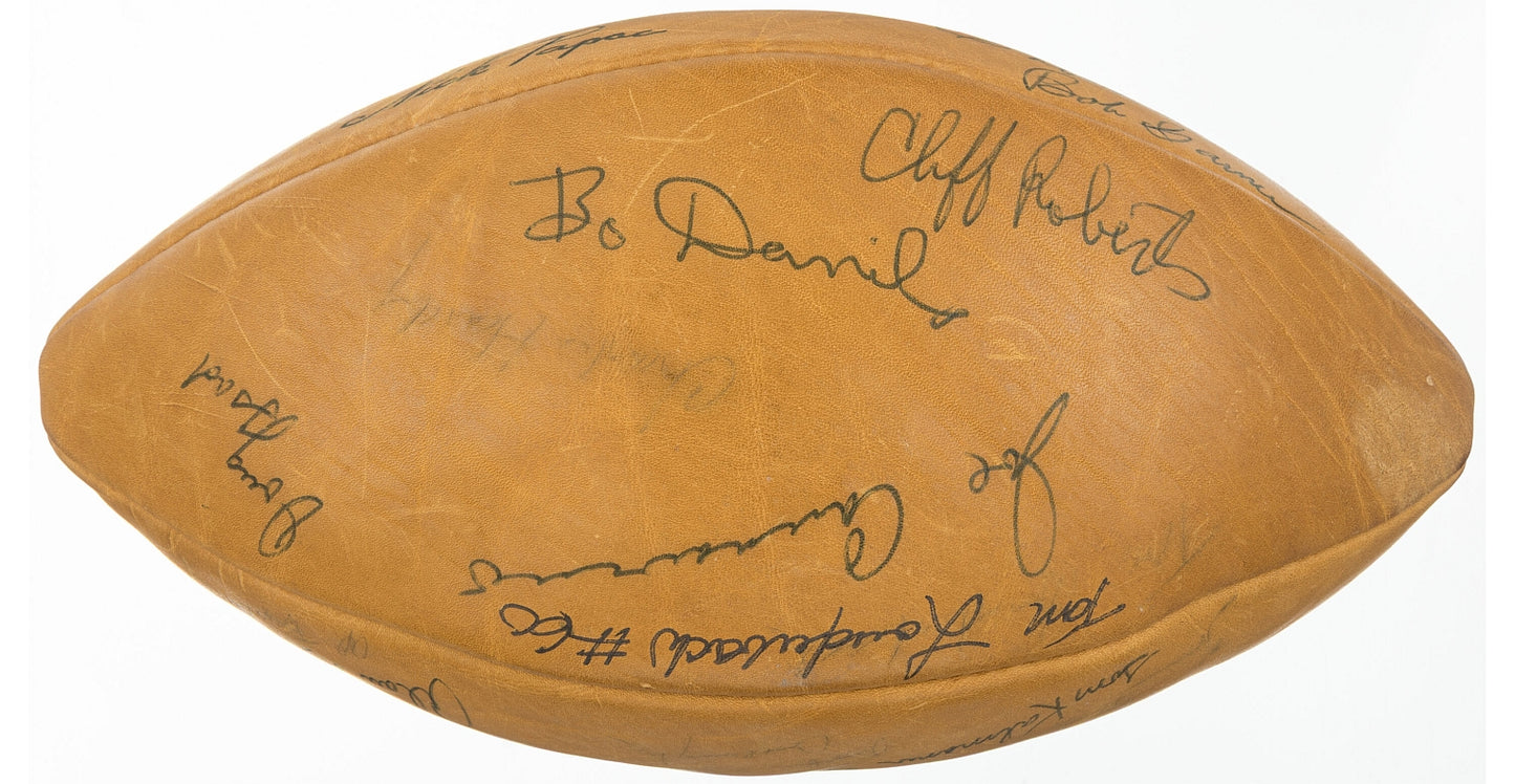 1961 Oakland Raiders Team Signed AUTO AFL Football Joe Foss Commissioner