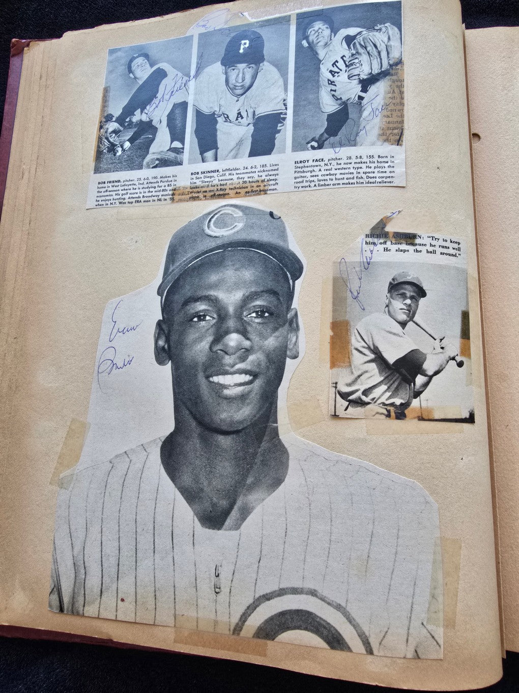 1950s Baseball Football Basketball Scrapbook /w Approximately 350 Autographs Rogers Hornsby x 3 Loaded