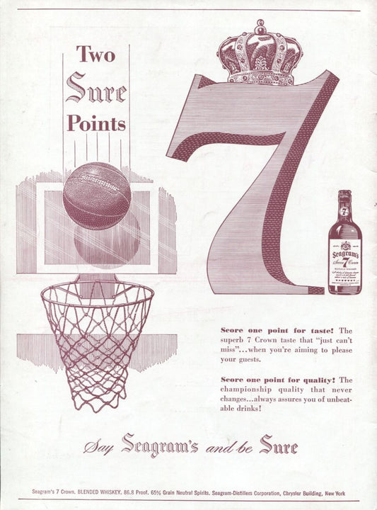 1951 New York Knicks vs Syracuse Nationals Basketball Program 2500 attendance