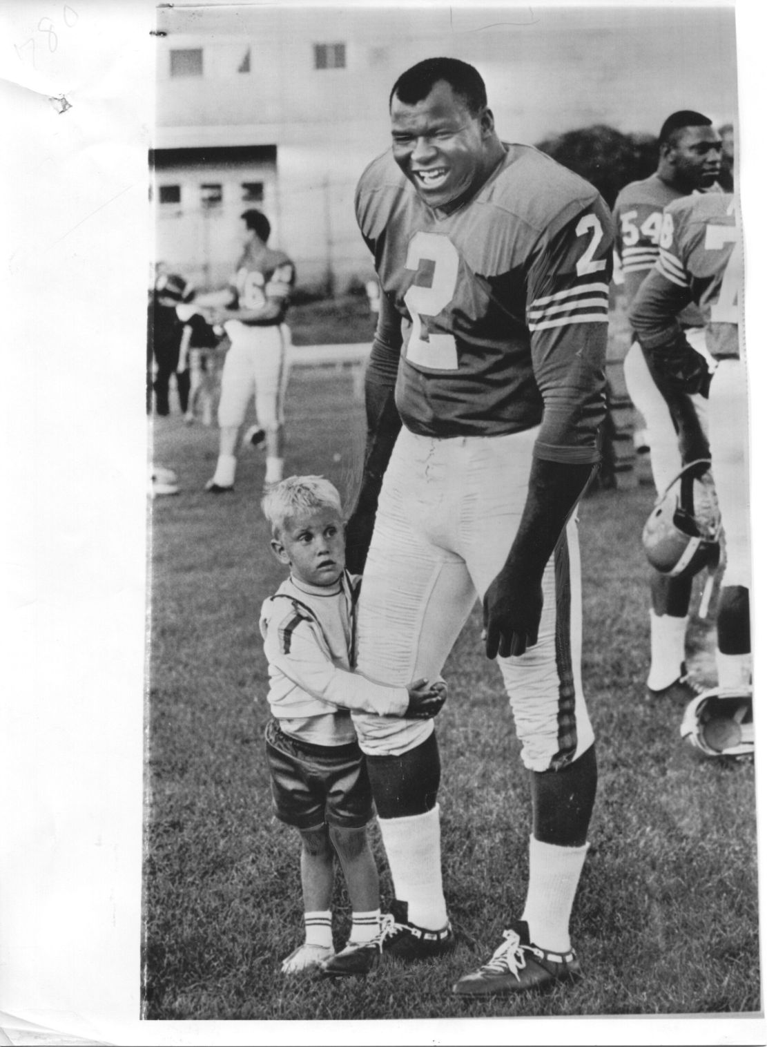1965 Cookie Gilchrist Broncos AFL original photo with his Number One Fan