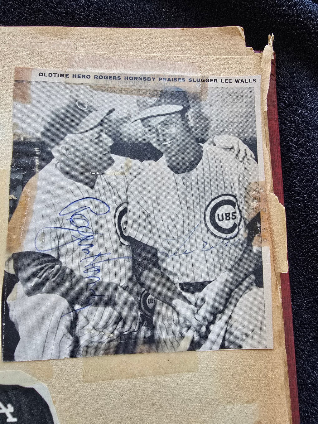 1950s Baseball Football Basketball Scrapbook /w Approximately 350 Autographs Rogers Hornsby x 3 Loaded