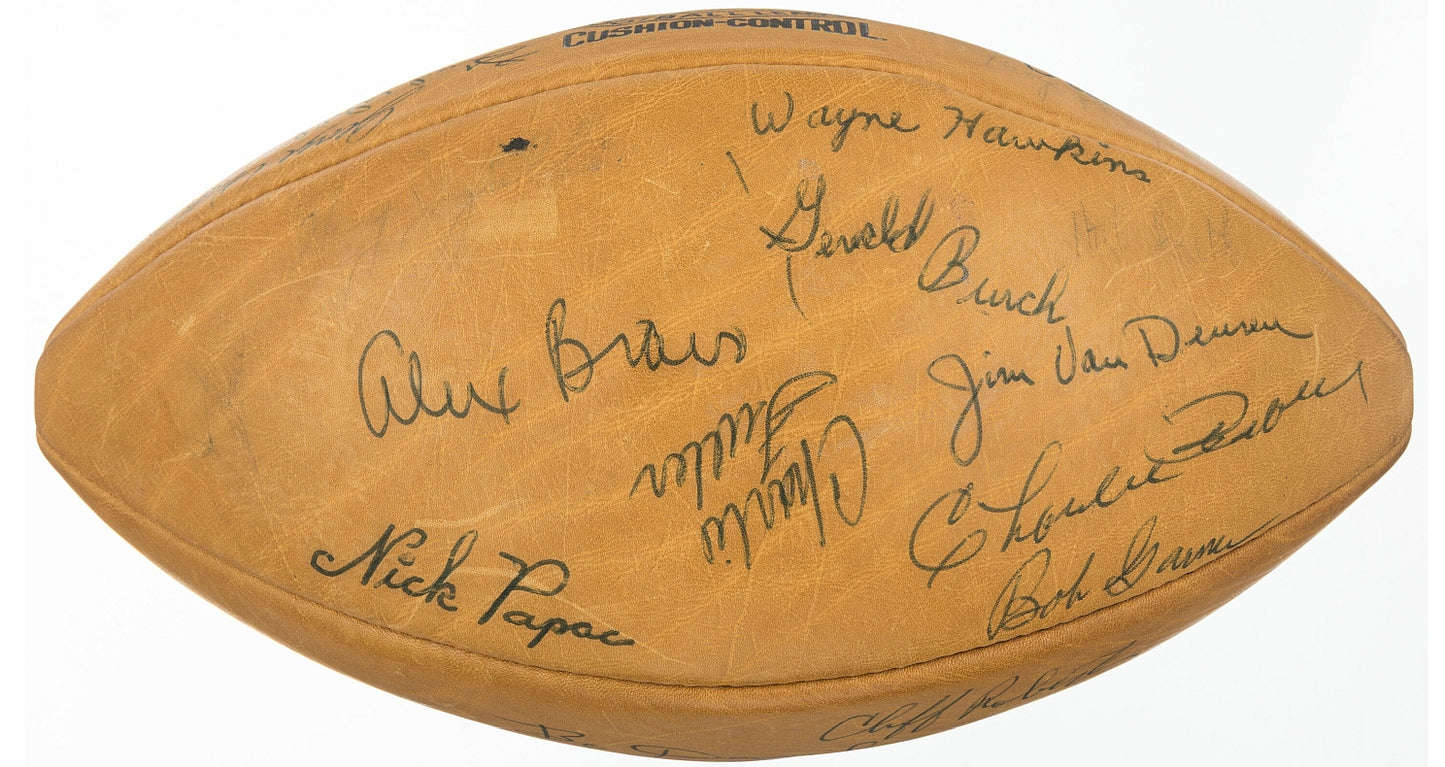 1961 Oakland Raiders Team Signed AUTO AFL Football Joe Foss Commissioner