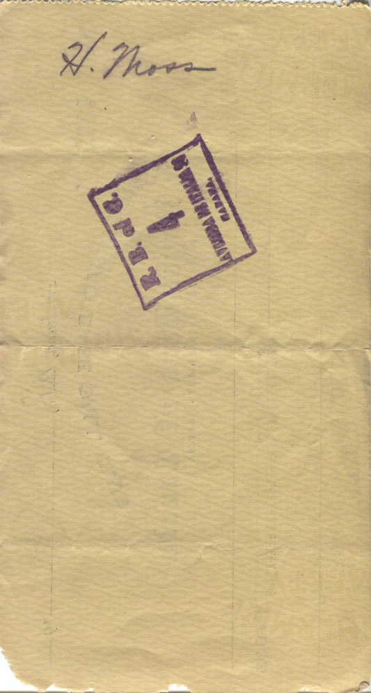 Howie Moss Signed Endorsed 1949 Marianao Baseball Club Check - Giants - Reds - Indians - Orioles