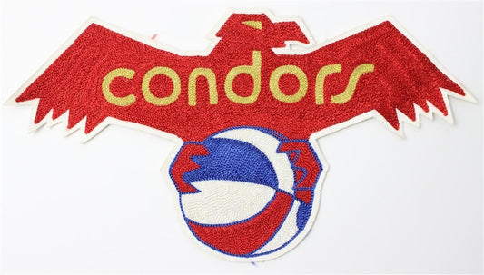 Original 1970-72 Pittsburgh Condors Jersey Jacket Logo Patch ABA Basketball