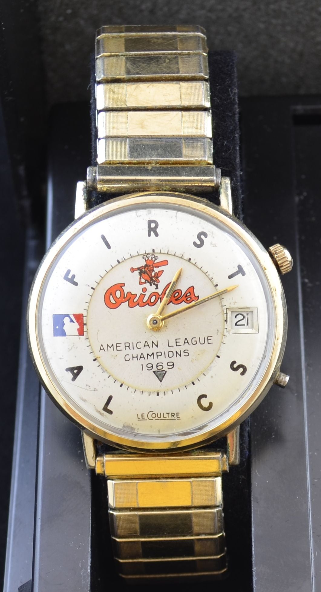 1969 Baltimore Orioles AL Championship LeCoultre Wristwatch Watch Award