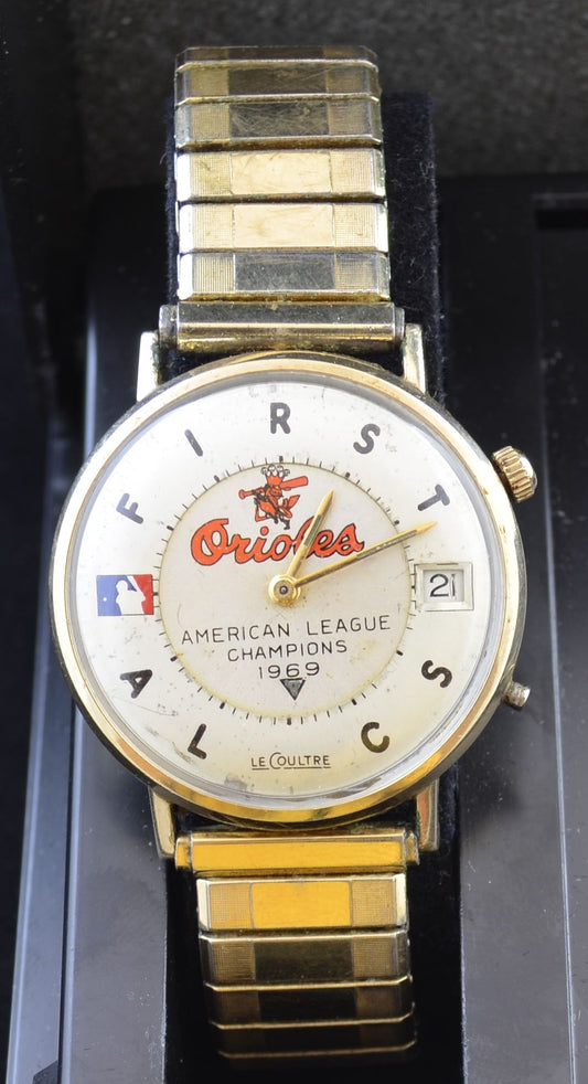 1969 Baltimore Orioles AL Championship LeCoultre Wristwatch Watch Award