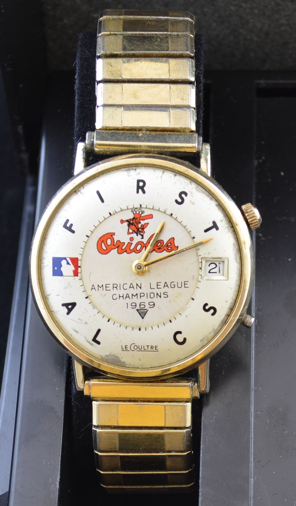 1969 Baltimore Orioles AL Championship LeCoultre Wristwatch Watch Award