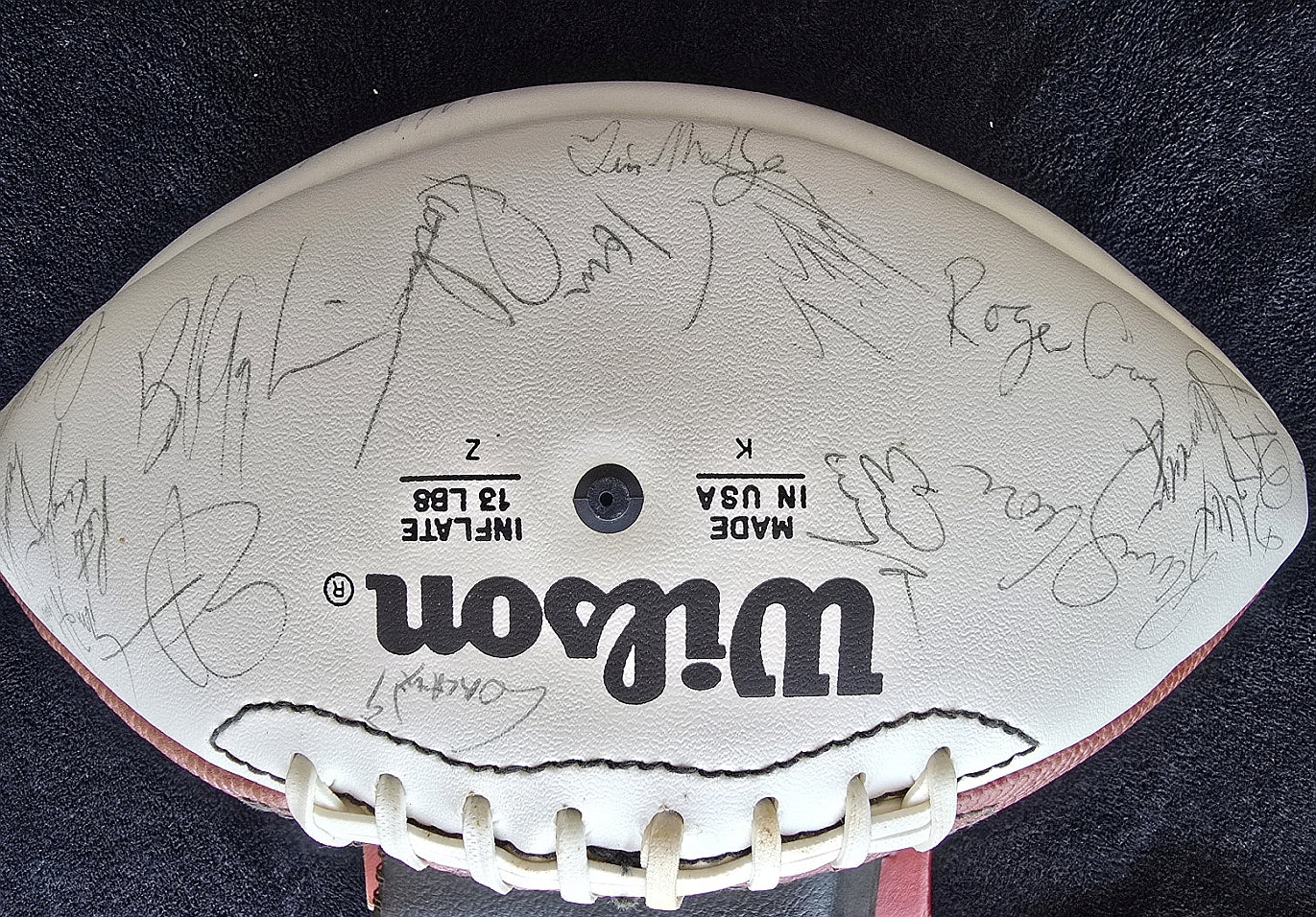 1987 San Francisco 49ers Team Signed Football NFC West Champs /w 50-55 Autographs