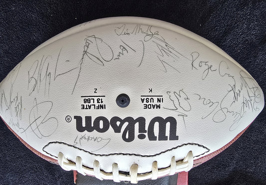 1987 San Francisco 49ers Team Signed Football NFC West Champs /w 50-55 Autographs