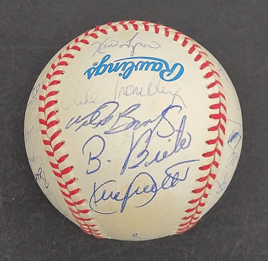 1993 Minnesota Twins Team Signed AUTO Baseball 30 sigs /w Kirby Puckett JSA LOA