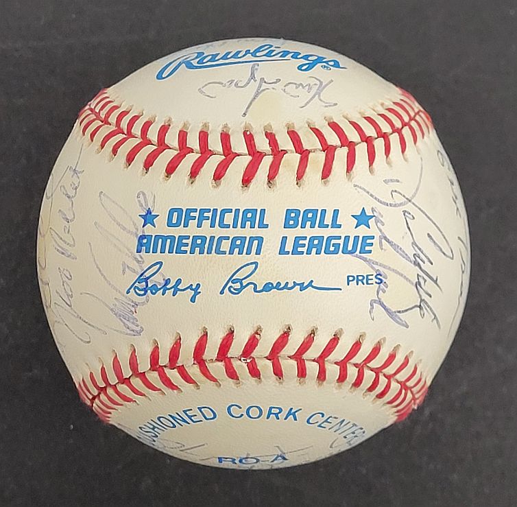 1993 Minnesota Twins Team Signed AUTO Baseball 30 sigs /w Kirby Puckett JSA LOA