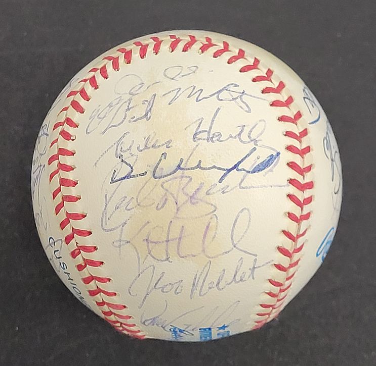 1993 Minnesota Twins Team Signed AUTO Baseball 30 sigs /w Kirby Puckett JSA LOA