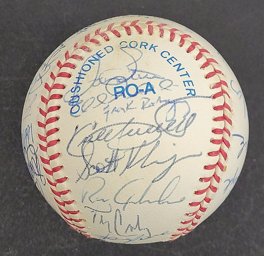 1995 Minnesota Twins Team Signed AUTO Baseball 36 sigs /w Kirby Puckett JSA LOA