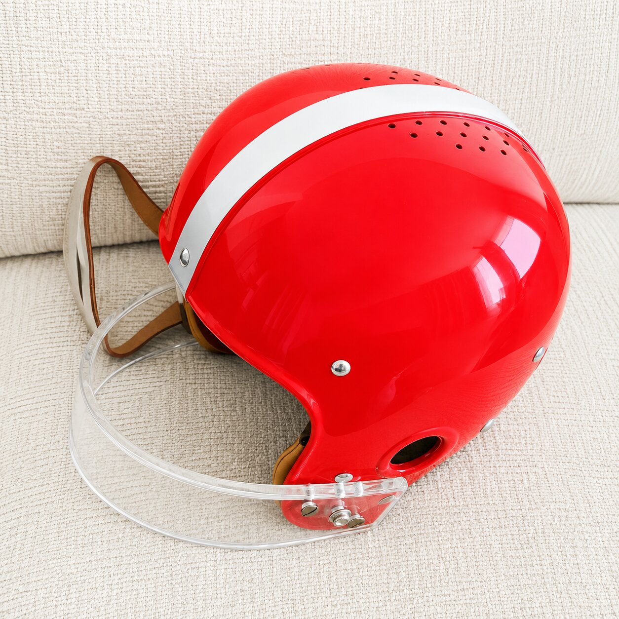 Y.A. Tittle San Francisco 49ers Authentic 1954 Full Size RK Suspension Helmet Signed AUTO PSA/DNA