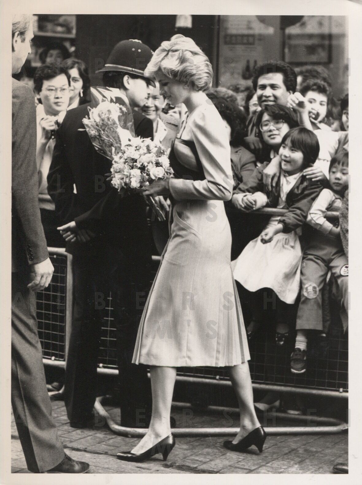 Princess Diana in Chinatown - 1985 Original Photo