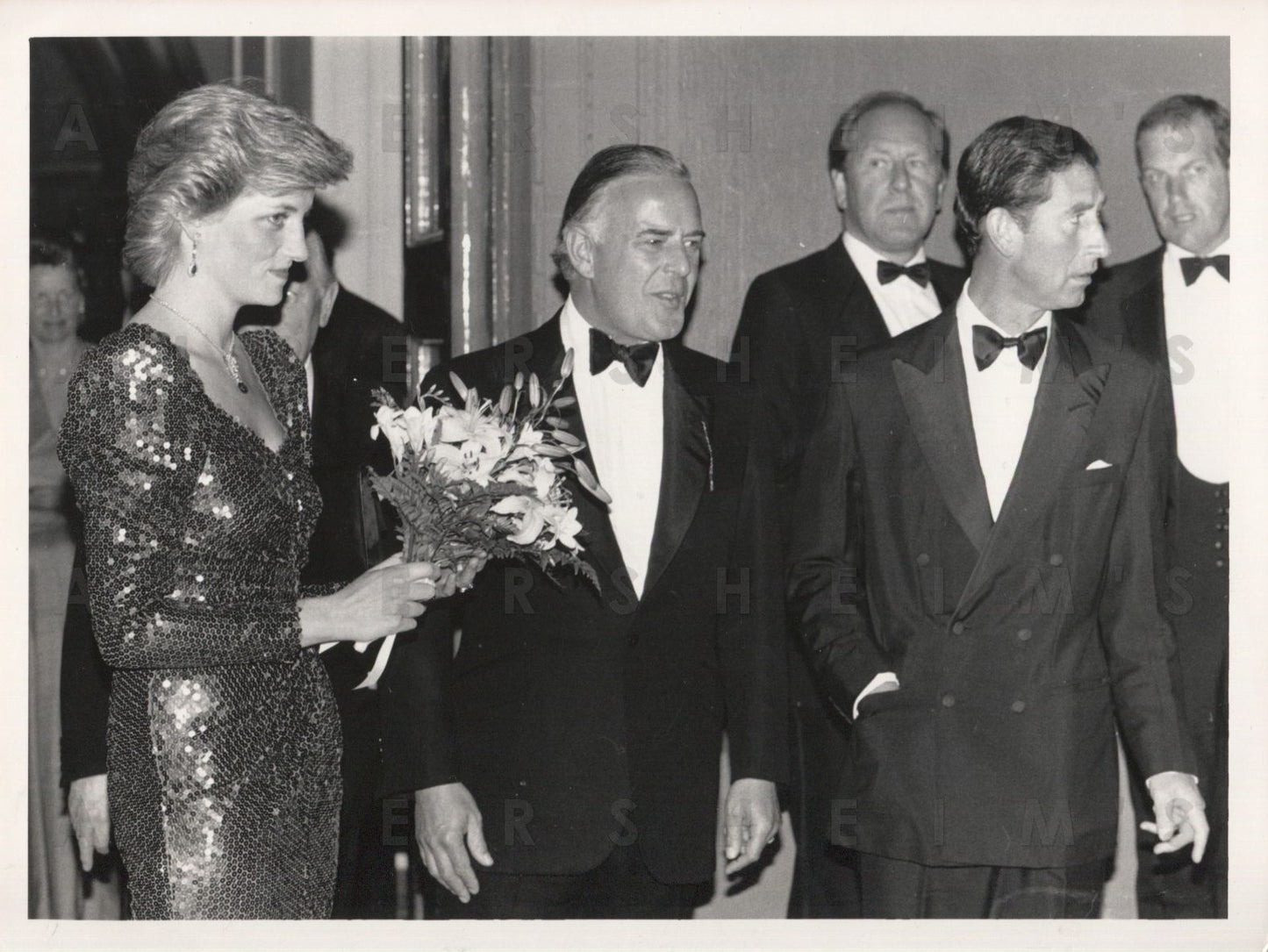 Princess Di and Charles at the World Wildlife Banquet - 1987 Original Photo