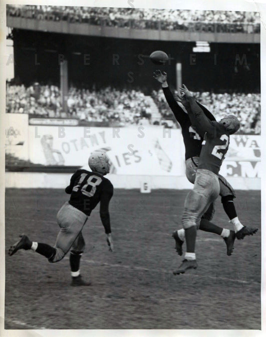 Steelers Giants Action Shot - Arnie Herber's pass Deflected 1945 Original Photo