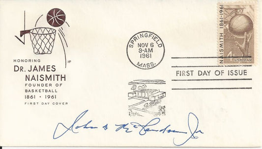 John McLendon signed Basketball HOF FDC variation D. 1999 1st black pro coach