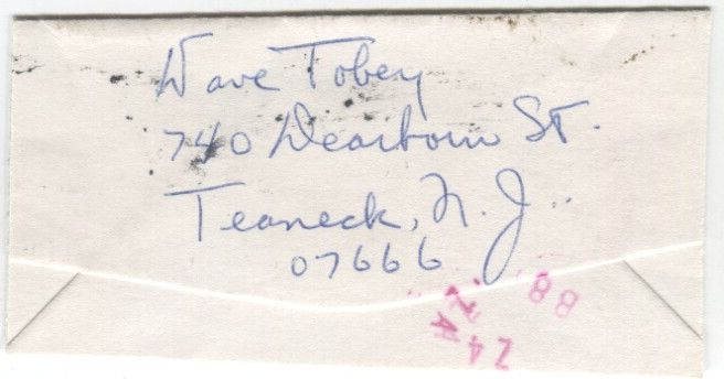 David Dave Tobey Signed 1961 Document Basketball HOF