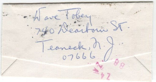 David Dave Tobey Signed 1961 Document Basketball HOF