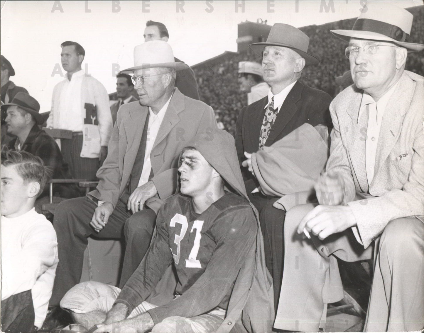 Doak Walker & Matty Bell SMU football 1948 Original Photo Heisman HOF