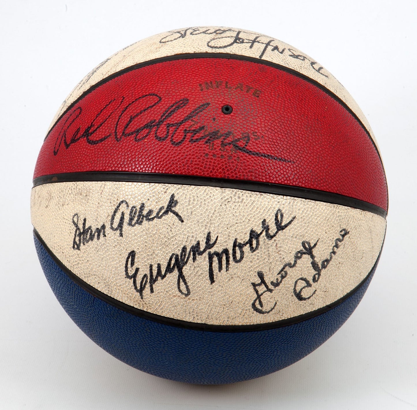 1972-73 San Diego Conquistadors Team Signed Official ABA Jack Dolph Basketball