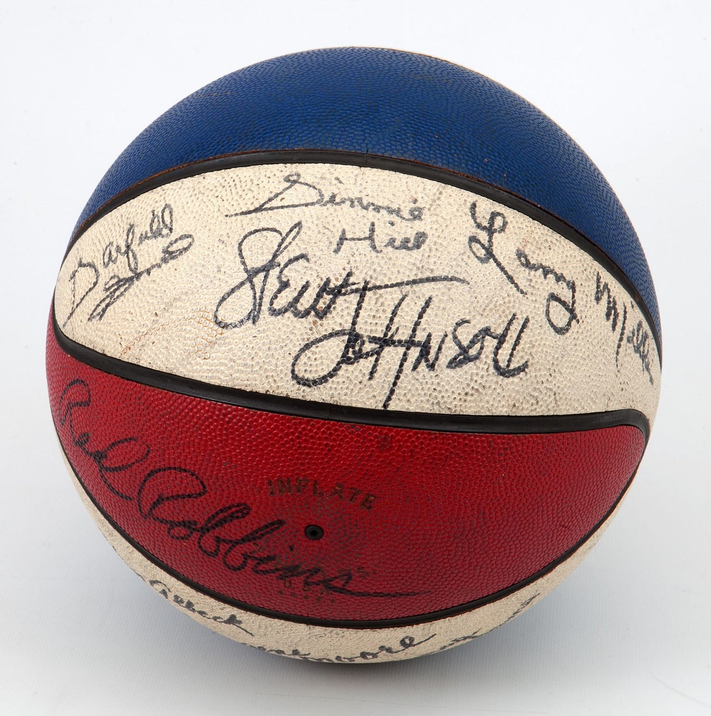 1972-73 San Diego Conquistadors Team Signed Official ABA Jack Dolph Basketball