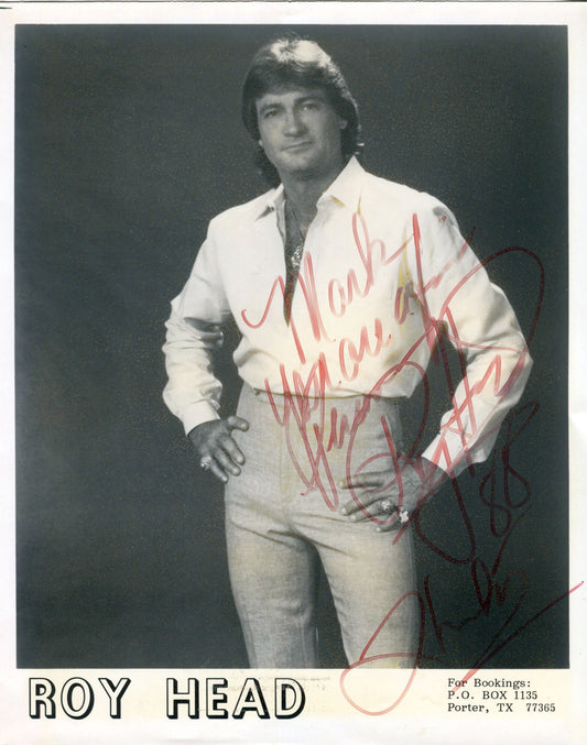 Roy Head Signed Photo "Treat Her Right" RARE