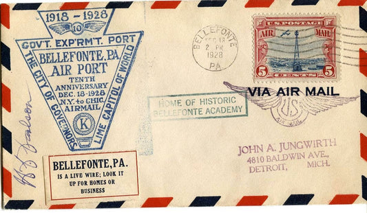 Henry Clifford Doc Carlson signed Postal Cover Basketball HOF D.1964